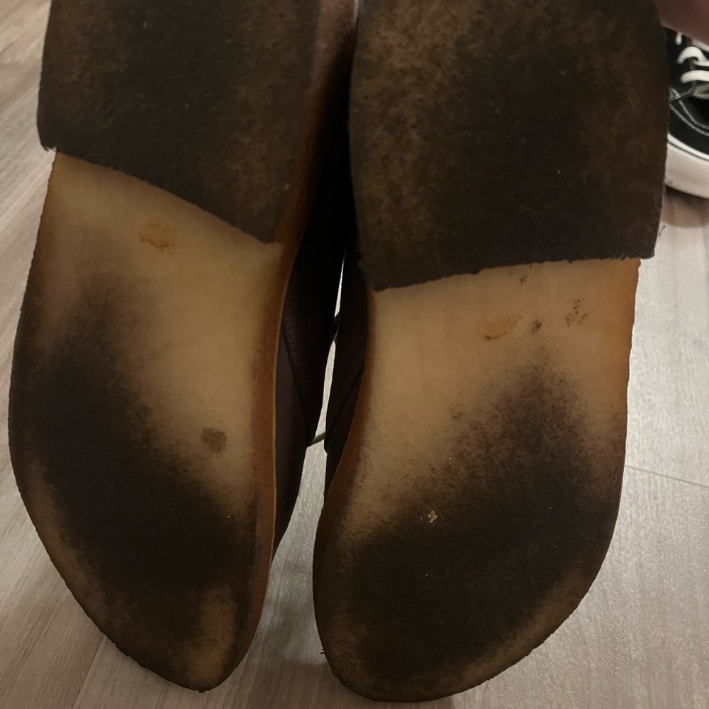 Clarks Men's Brown Suede Oxfords - Picture 7 of 7